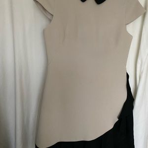 Kate Spade any occasion dress knee length beige color with black
